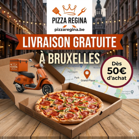Livraison gratuite à Bruxelles !