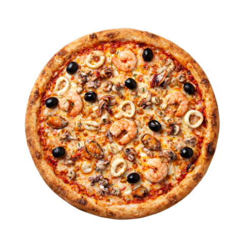 Pizza fruits de mer